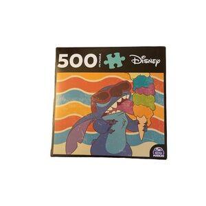 New Disney Stitch eating ice cream 500 Pieces Spin master puzzles 11" x 14"